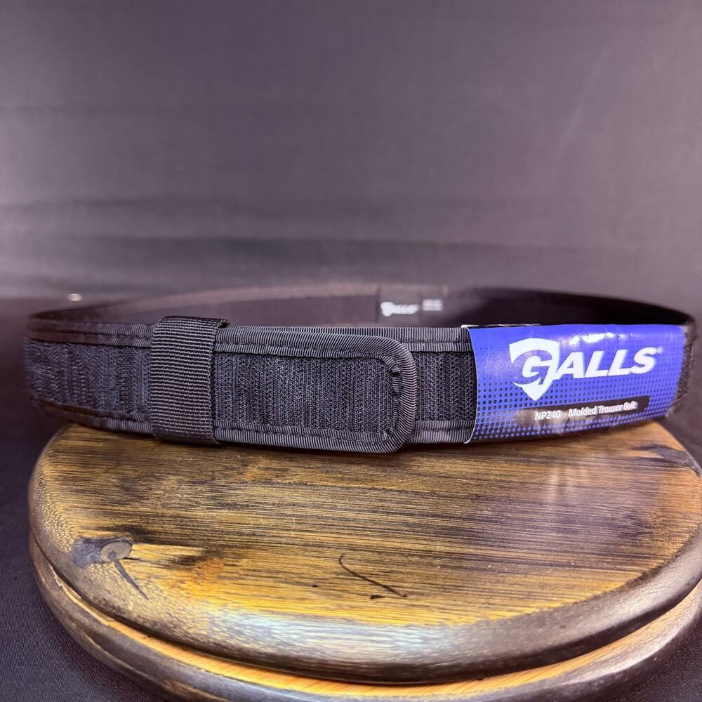 Galls Inner Duty Belt Size Medium 34"-38" Black Molded Nylon Hook Lined NP240